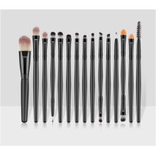 Professional 15 PCS Professional Eyeshadow blending Makeup Brush Set Black Color Soft Hair Makeup Brushes